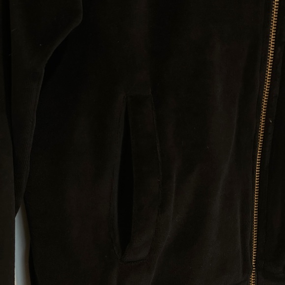 Fred Perry × Miles Kane Velour Track Jacket In Black - Picture 3 of 5